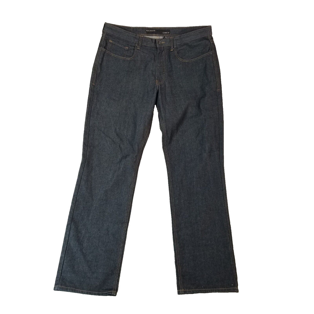 Rocawear Mens Jeans 36x36 Blue Denim‎ Regular Fit Y2K Hip Hop Streetwear
